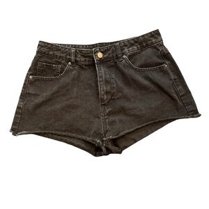 🟡 Black Denim Women's Shorts Size Large